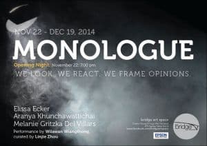 Monologue # Three Female Artists @ Bridge