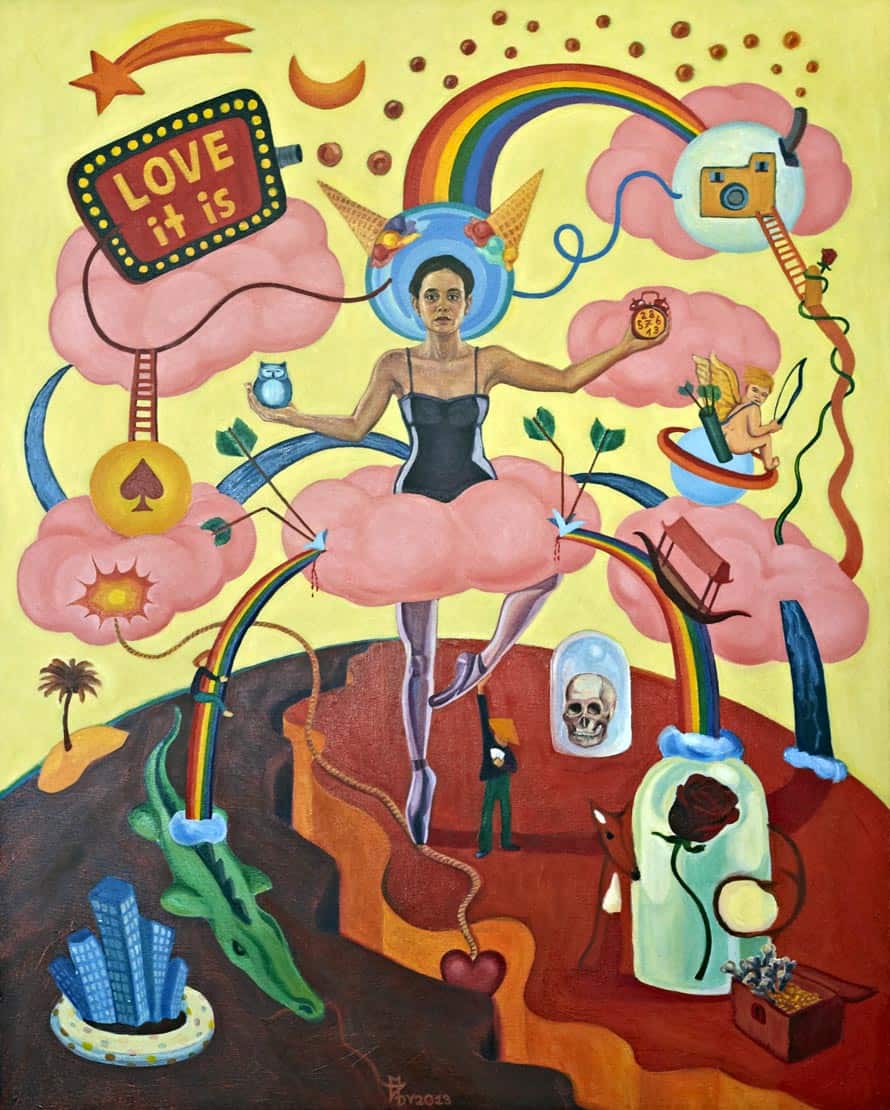 Melanie Gritzka del Villar - Contemporary Art - Love It Is- 80 CM X 100 CM