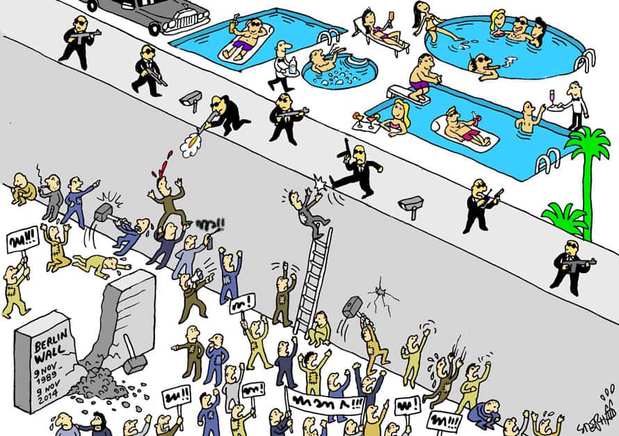 thai art thailand politics cartoon stephff berlin wall anniversary