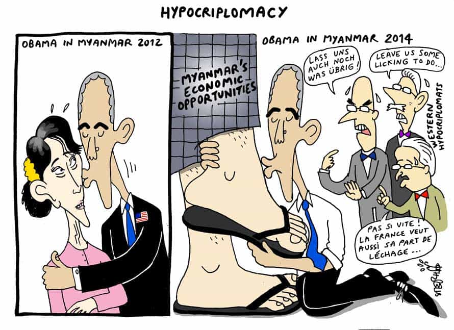 thai art thailand politics cartoon stephff hypocriplomacy