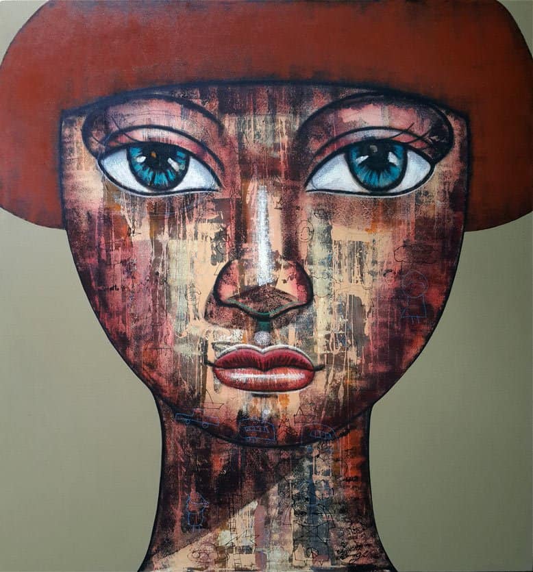 Art For Sale # Age # Thai Art # Brown # 130 X 160 cm