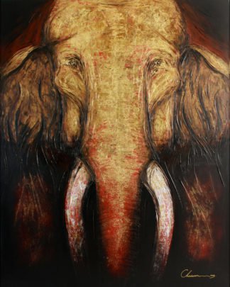 Art For Sale # Chaiwan # Elephant Art Thailand # 2