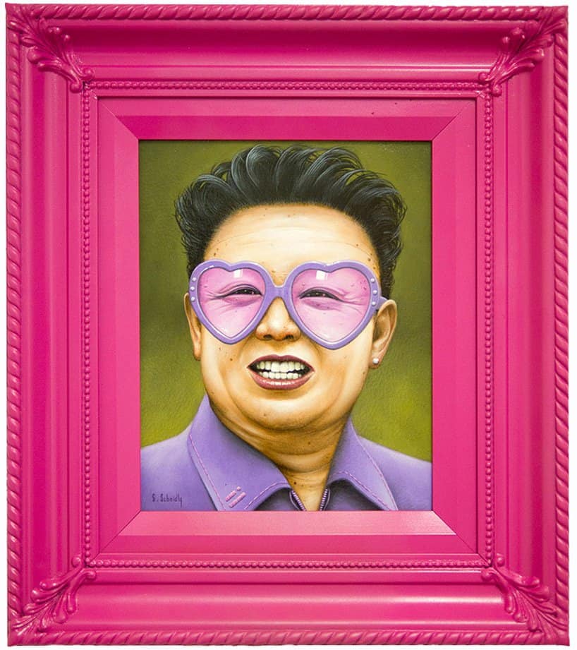 Tyrans and Dictators Pink Pop Art by scott scheidly