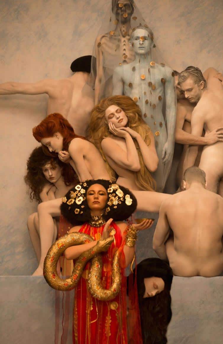 Inge Prader - Photographer Recreates - Gustav Klimt 05