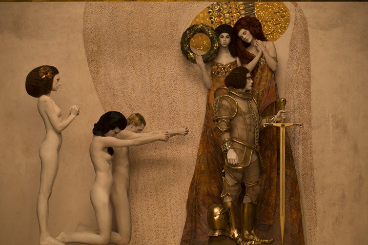 Inge Prader - Photographer Recreates - Gustav Klimt 08