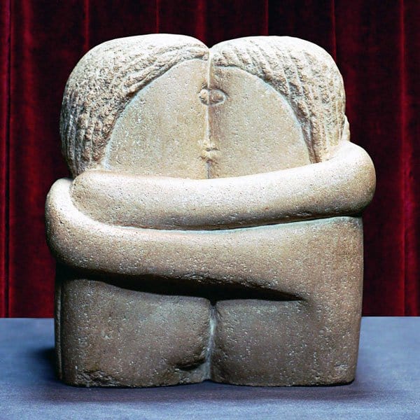 10 Best Kisses in Famous Artworks - Constantin Brancusi - The Kiss