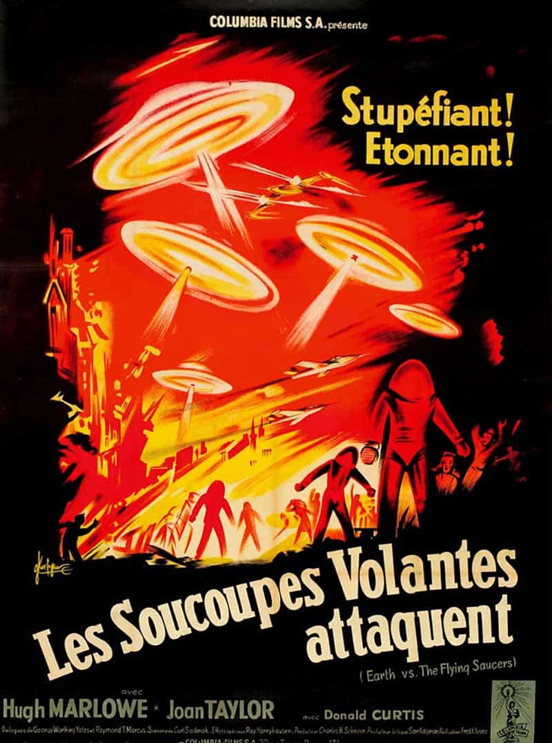 Inspiration – Vintage French Movie Posters - 07 Earth Versus the Flying Saucers Columbia - 1956 - Kerfyser