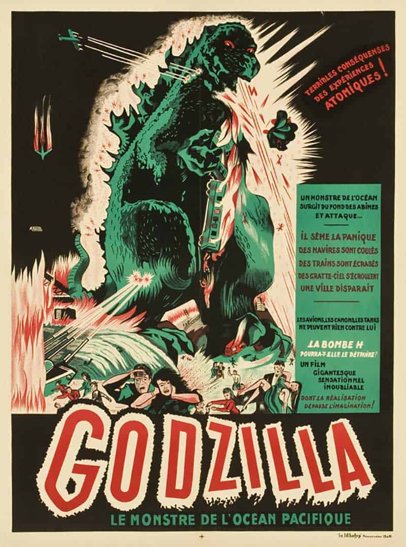 Inspiration – Vintage French Movie Posters - 08 Godzilla - 1956