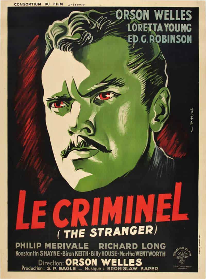 Inspiration – Vintage French Movie Posters - 11 The Stranger - 1945 - Clement Hurel