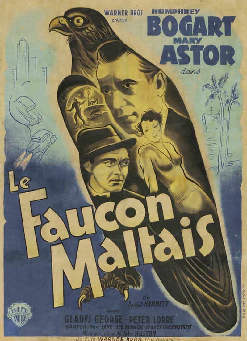 Inspiration – Vintage French Movie Posters - 14 Maltese Falcon - 1941