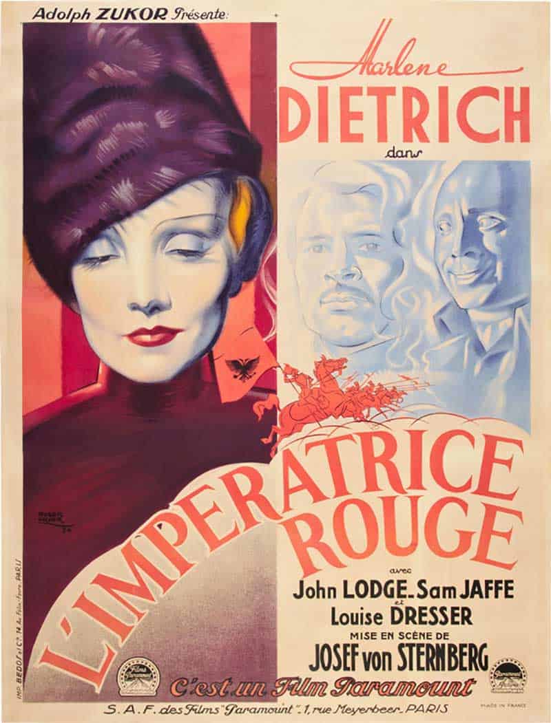 Inspiration – Vintage French Movie Posters - 16 Scarlett Empress - 1934 - Roger Vacher