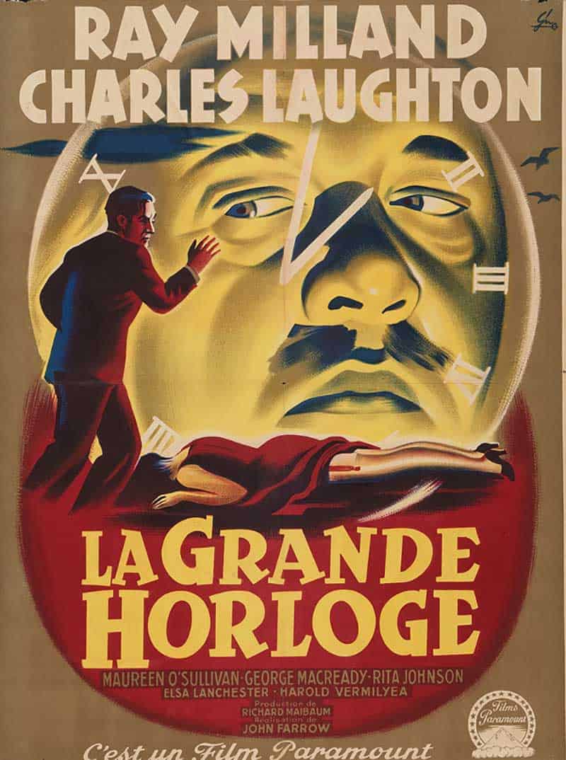 Inspiration – Vintage French Movie Posters - 22 The Big Clock - 1948 - Boris Grisson