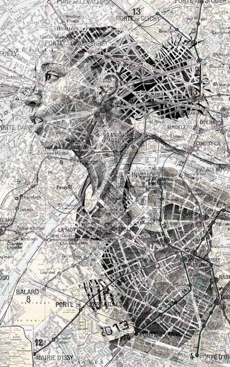 Ed Fairburn - Portraits on Maps 06