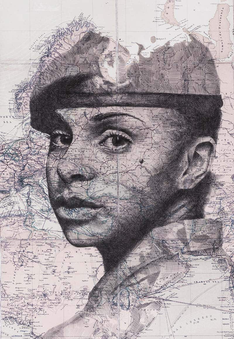 Ed Fairburn - Portraits on Maps 09