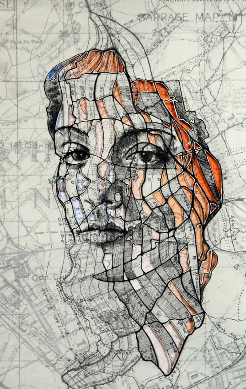 Ed Fairburn - Portraits on Maps 12