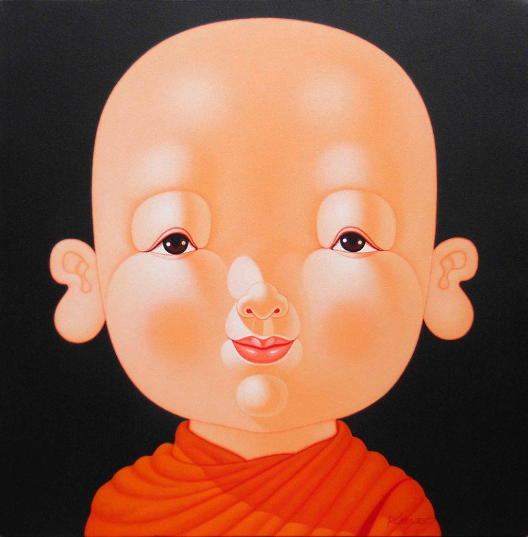 Lek - Child Monk 17 - 120 x 120 - 34