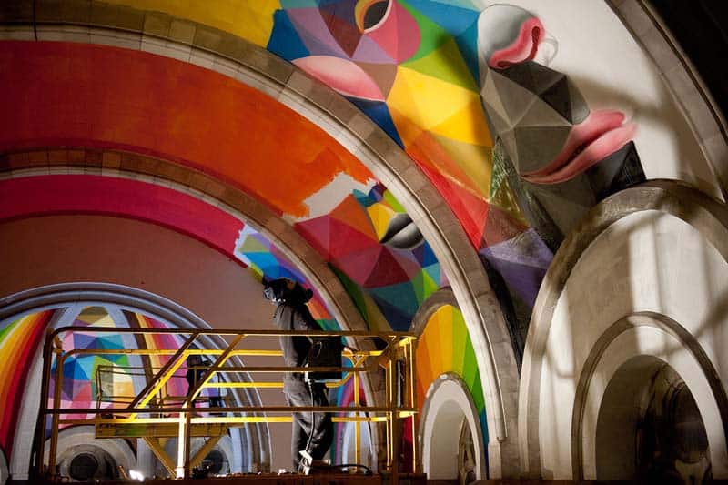 Street Arts - Okuda Paints - Skater Church - Spain 18