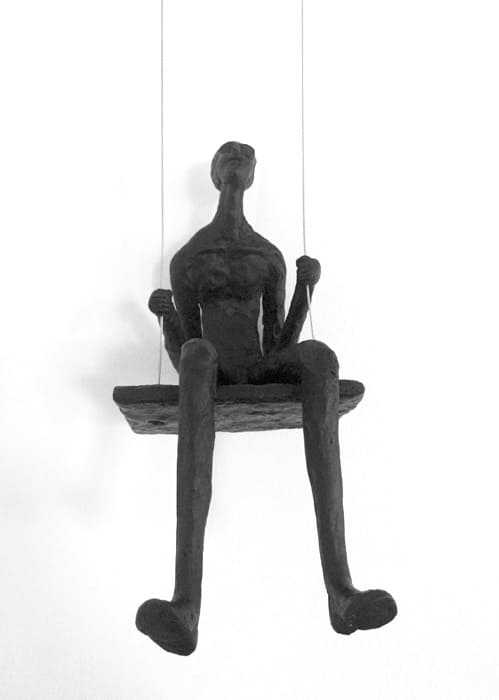 Swinging Man Wall Sculpture - Front