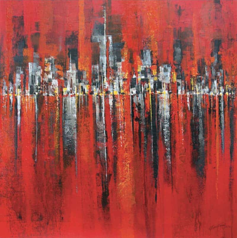 Gittisak - Red Town - 100 x 100 - 12