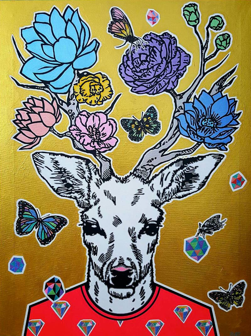 Boat - Deer Deer - 60 x 80 - 7