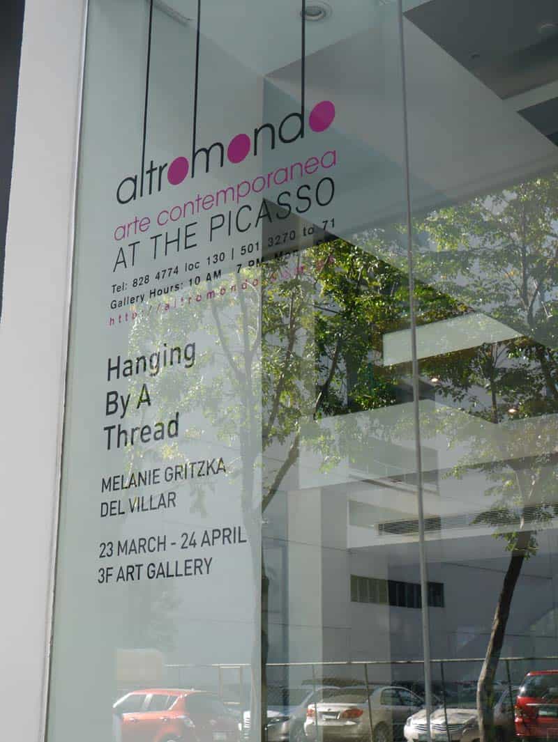 Exhibition - Hanging by a Thread - Melanie Gritzka del Villar 01