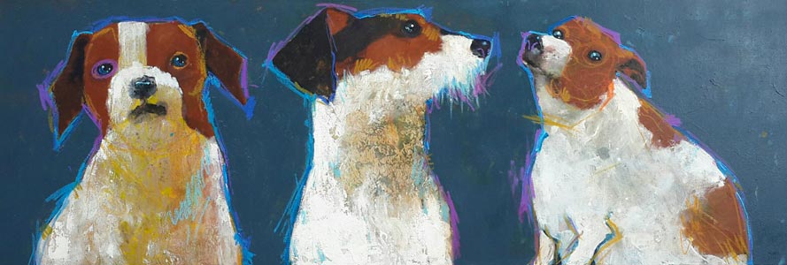 Ja - 3 Dogs Portrait - 175 x 60 - 18