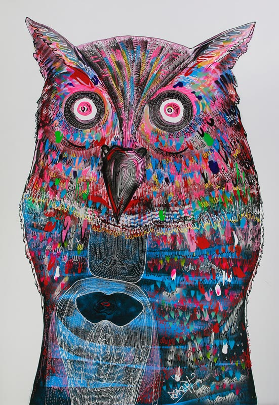 Jakkrit - Owl Head - 120 x 170 - 35