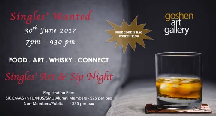 Goshen Art Gallery - Singles' Art & Sip Night - Singapore