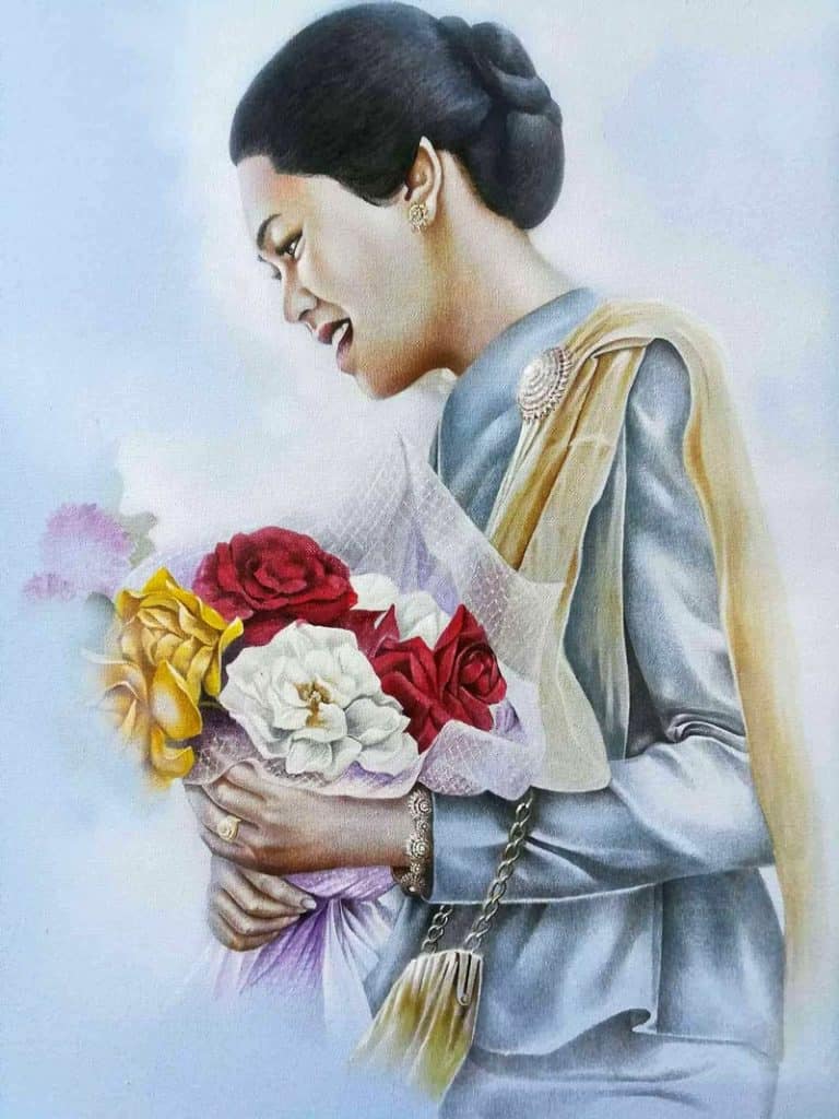 Yun - Flowers of Th Mother - 50 x 60 - 9-9