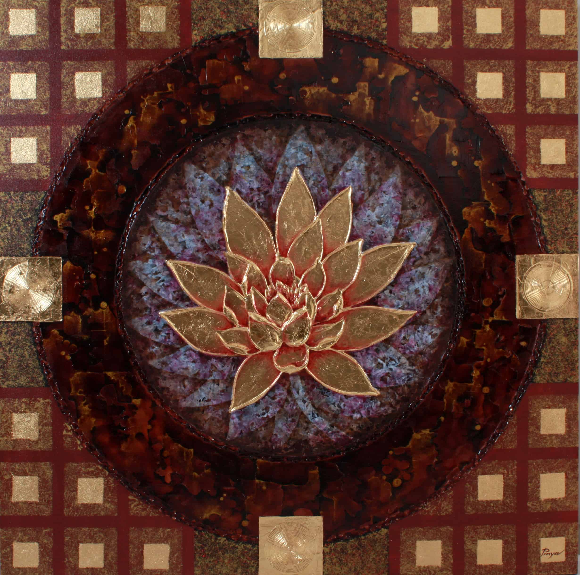 Pinya - Flowers Painting Lotus - 20 - 12