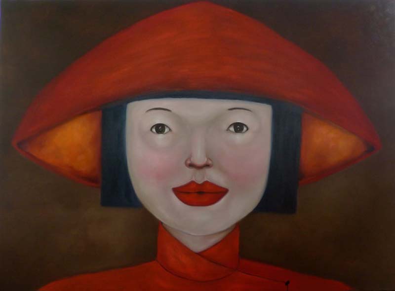 Ta - Lady in Red - 180 x 130 - 40