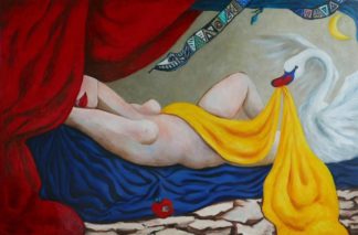 Ta - Goddess Dreaming Of Her Lover (With Snake And Swan) - 120 X 80 - 36-6