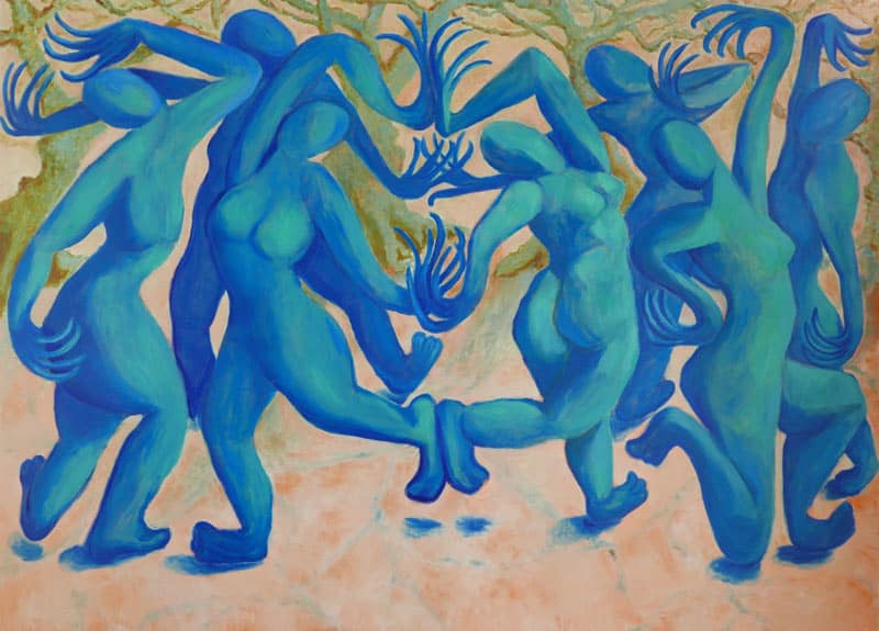 Ta - Dancing Goddesses - 180 x 130 - 40-5