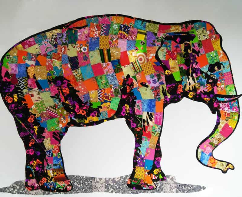 Tanawat - Elephant Collage 01 - 180 x 150 - 25