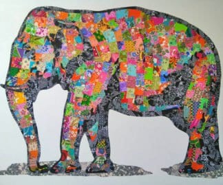 Tanawat - Elephant Collage 02 - 180 x 150 - 25