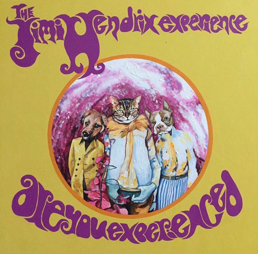 Thai art for sale - Gee - The Vinyl Cover Series Jimi Hendrix-Are You Experienced - 90x90 - 28