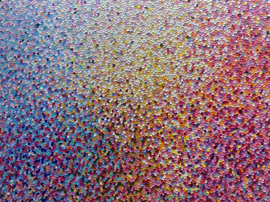 Thai art for sale - Pila - Creamy Pink Rain Drop - 160x140 - 30 - A