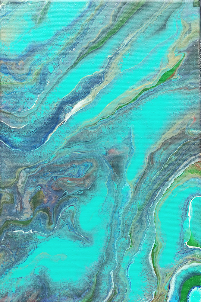 Thai art for sale - Svetlana - Abstract Seascape - 20x30CM - 3